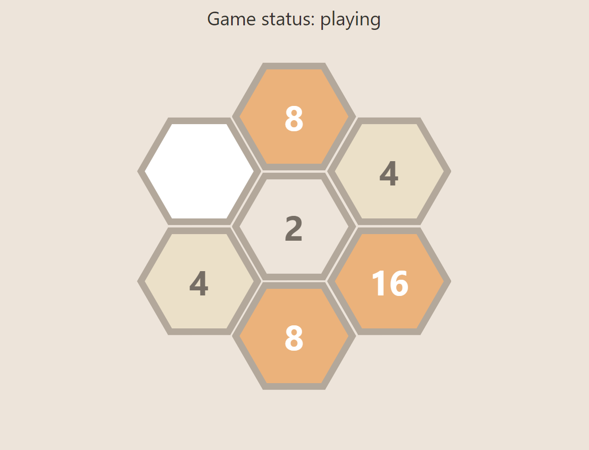 Hex2048 screenshot